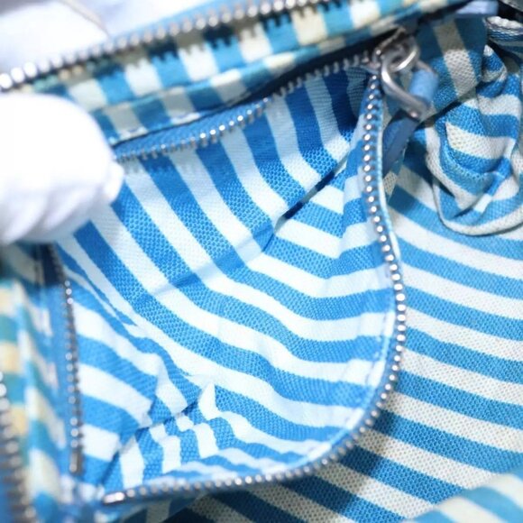 PRADA Pouch Canvas Light Blue Auth - Picture 13 of 15